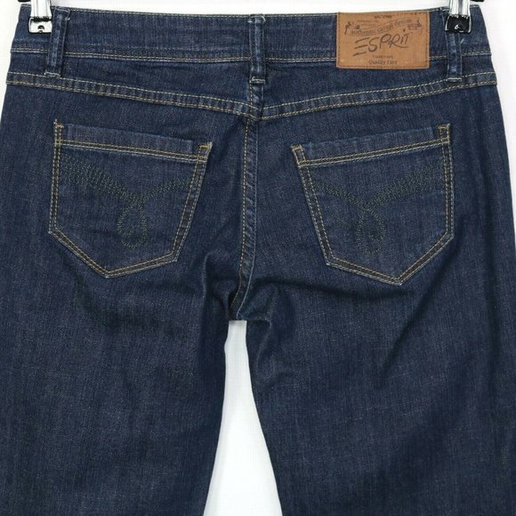 Esprit Smart Straight Jeans Dark‎ Stretch 28 32 Actual 29 X 28 - Picture 7 of 12
